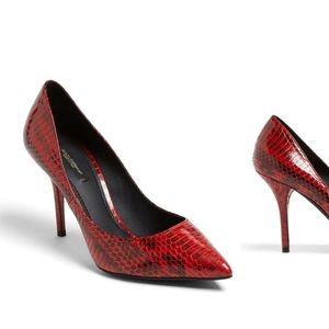 Dolce & Gabanna “Elaphe” snakeskin heels 40.5